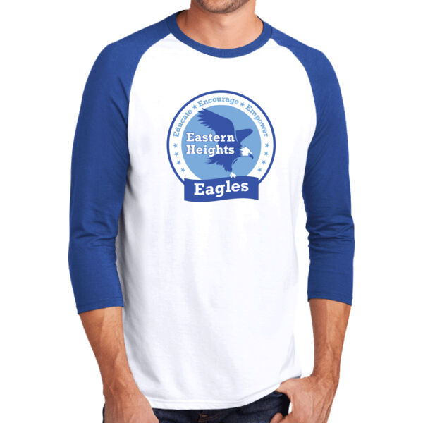 District ® Perfect Tri ® 3/4-Sleeve Raglan - Printed Logo Thumbnail