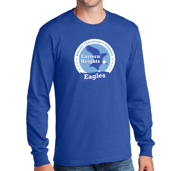 Port & Company® Long Sleeve Core Cotton Tee - Printed Logo Thumbnail