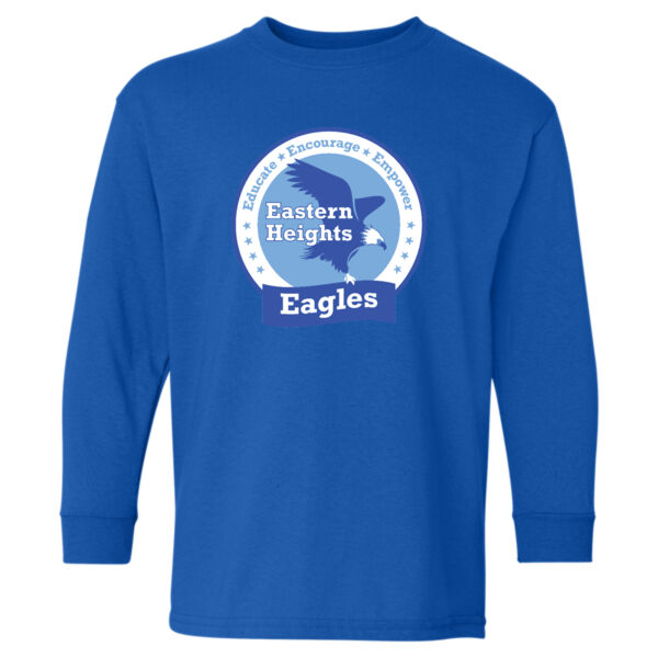 Gildan - Heavy Cotton™ Youth Long Sleeve T-Shirt - Printed Logo Thumbnail