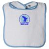 Infant Contrast Trim Terry Bib Thumbnail